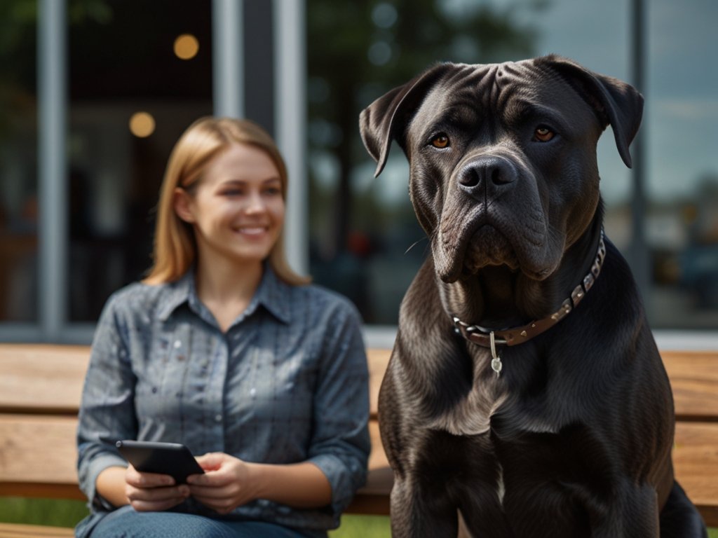 Image: Cane Corso depicted as a protector in ancient Roman times, showing its role as a working dog.